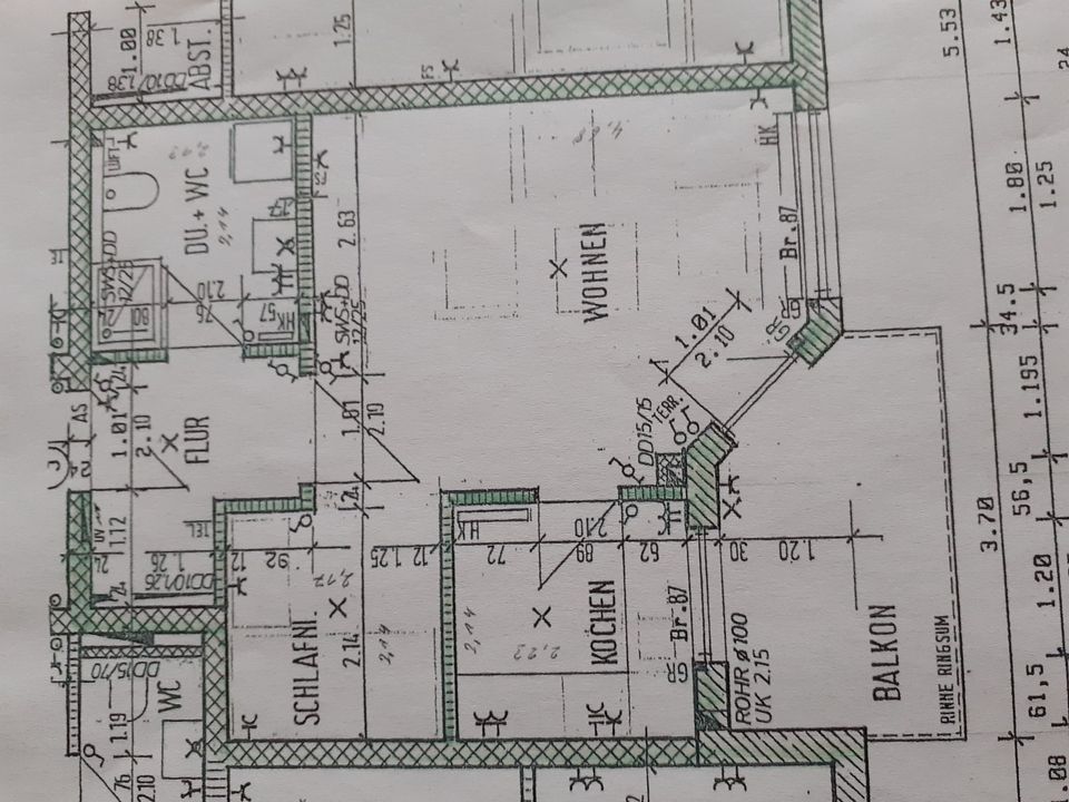 zentrale, ruhige, schöne und helle Einzimmerwohnung in Rottweil in Rottweil