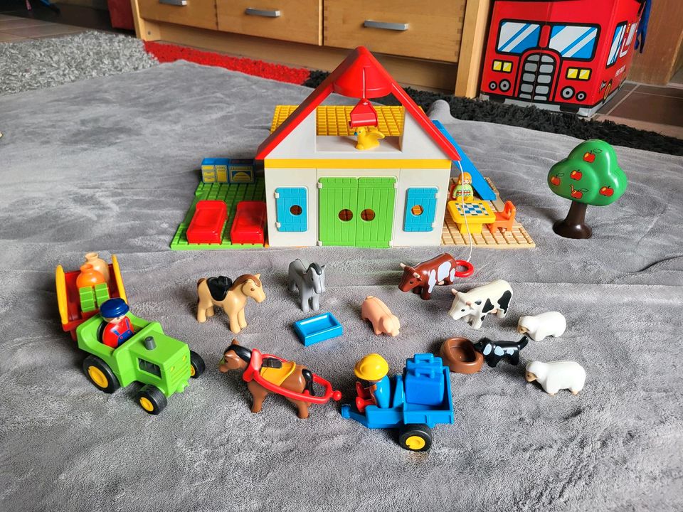 Playmobil 123 Bauernhof und Zoo in Fischen