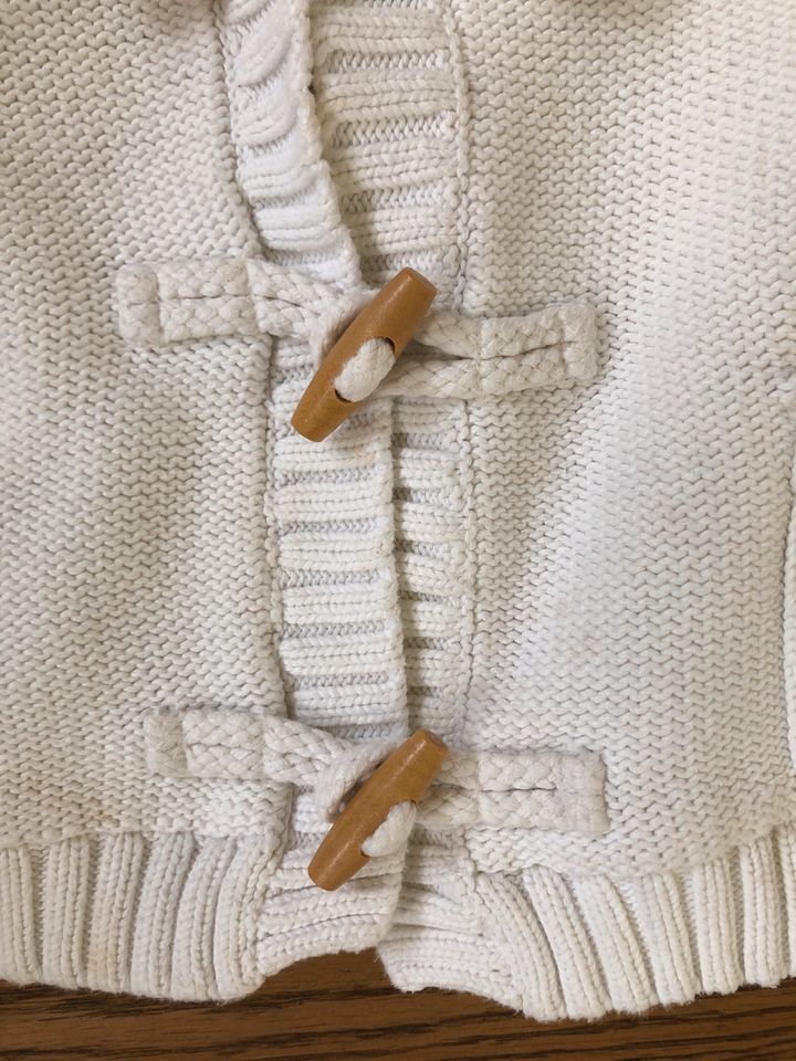 ★ baby GAP gefütterte Strickjacke wollweiss Gr. 68, 74 in Stuttgart