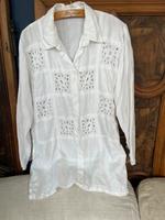 Leinen Spitzenbluse Shirt Elegant Made in Italy Niedersachsen - Hemmingen Vorschau