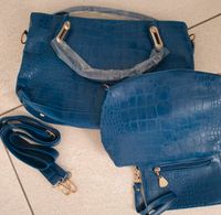 Handtaschen Set blau 3teilig Bayern - Hallbergmoos Vorschau