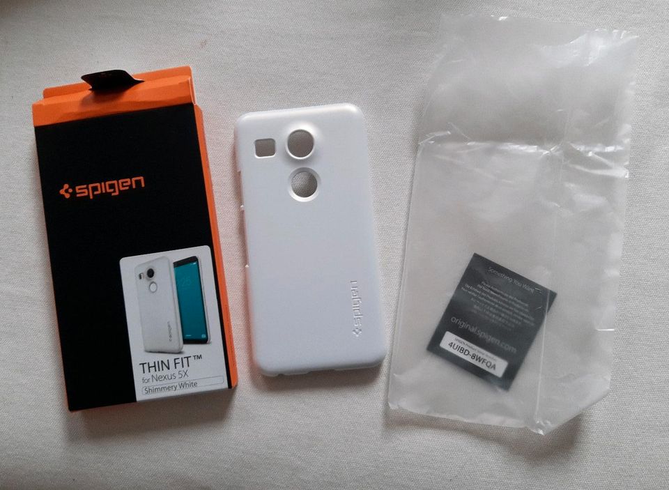 spigen, thin fit Handy Hard Case für Nexus 5x, shimmery white in Hamburg