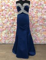 Abendkleid aus Satin mit Strass Steinen Niedersachsen - Bohmte Vorschau