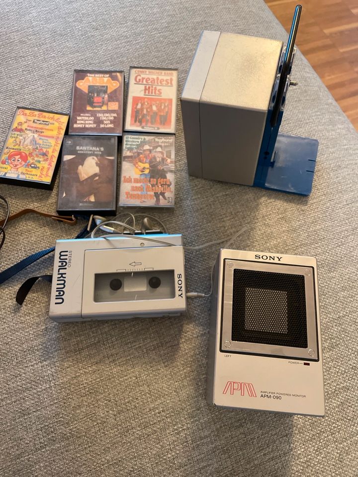 Sony Walkman wm-4 Boxen APM-090 cassette 1980 er in Erlangen