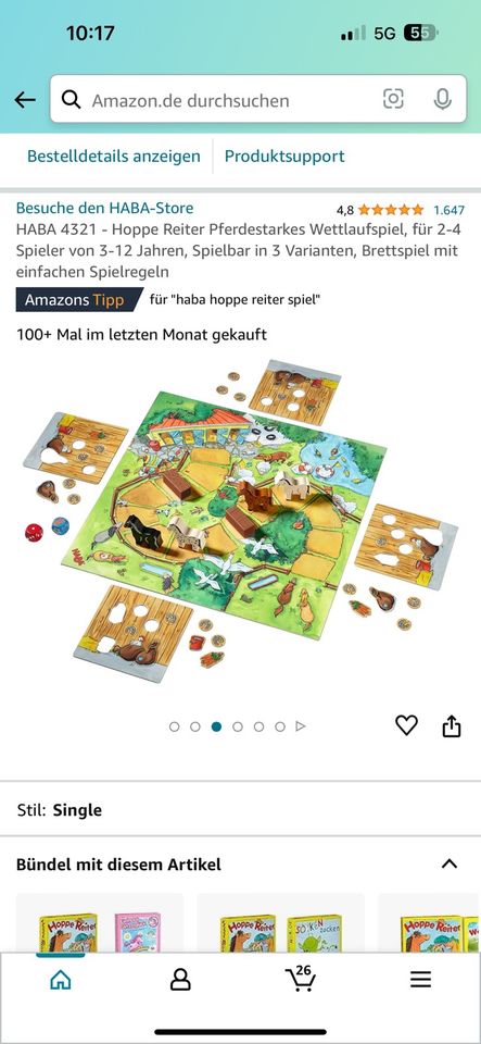 Hoppe Reiter Haba Spiel in Sarstedt