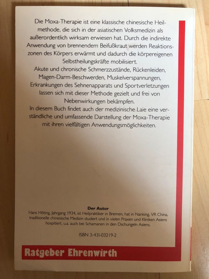 Buch Die Moxa-Therapie von Hans Höting in Otzberg