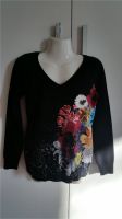 Desigual Pullover Wollpullover schwarz bunte Blumen u Leo Design Hessen - Hanau Vorschau