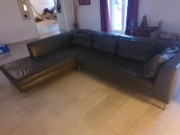 24061RH Große Leder Couch grau weiches Leder 290cm x 215cm Bayern - Augsburg Vorschau