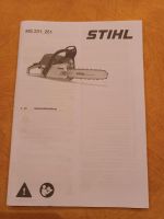 Stihl Betriebsanleitung MS 231, 251 Hessen - Flörsbachtal Vorschau