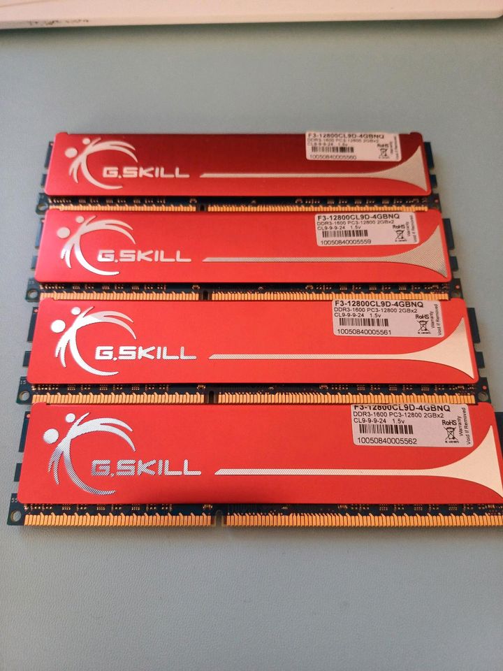 G Skill RAM DDR3 4 Stück 2GBx2 in Königsbrunn