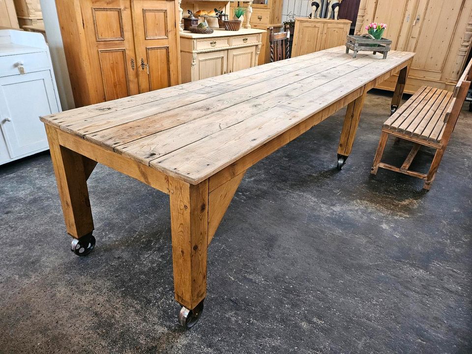 ★ ANTIK ★ Riesiger Esstisch Weichholz 4 Meter Tisch Klostertafel Holztisch Landhaus ★ von wohnART ANTIKMÖBEL in Neunkirchen-Seelscheid