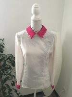 Bluse gr 38/40 weiß pink spitze Kragen NEU Hessen - Marburg Vorschau