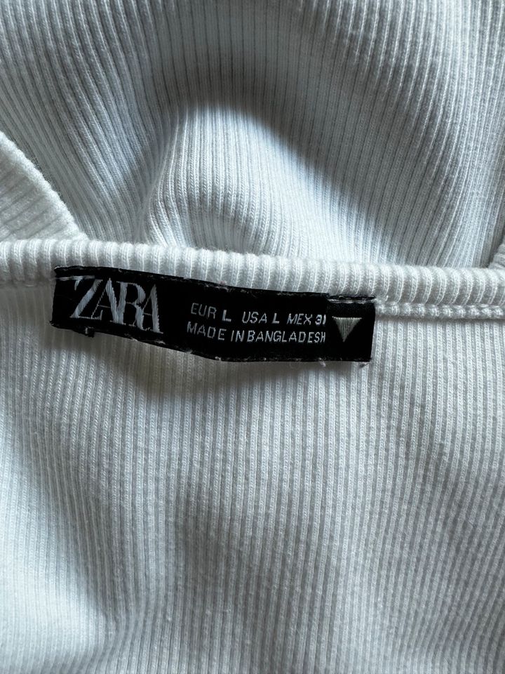 Zara Top weiß Baumwolle Gr. L M S in Hannover