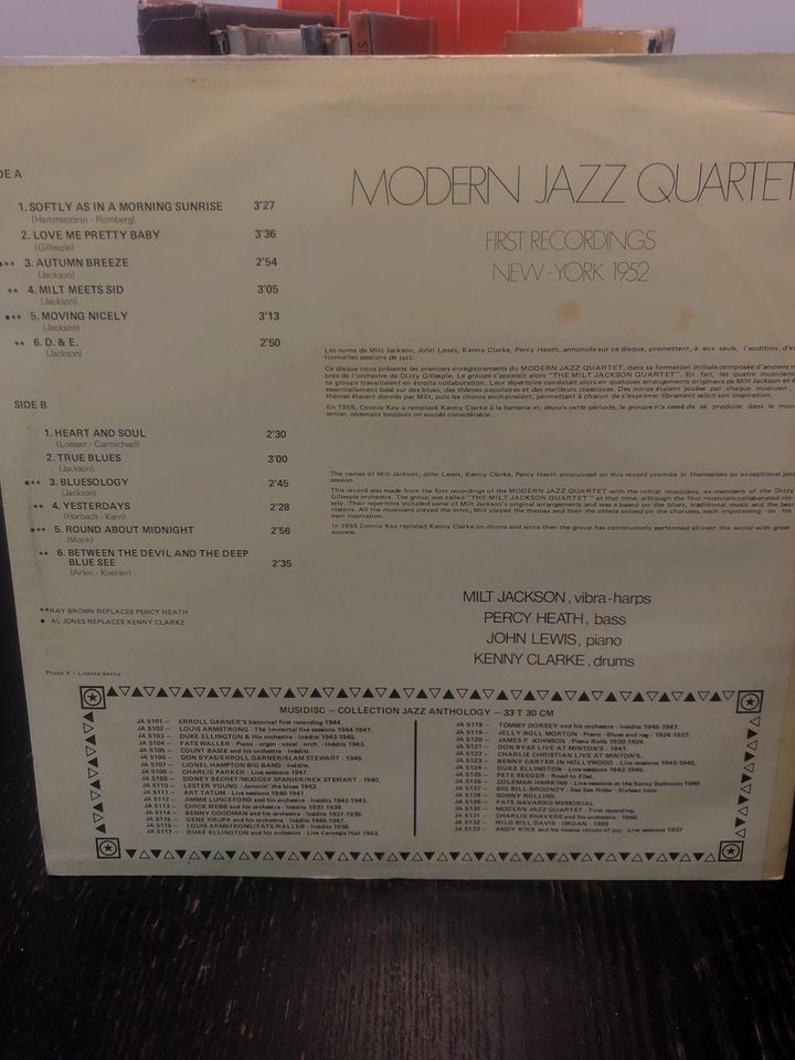 Modern Jazz Quartett First Recording 1952 LP in Düsseldorf