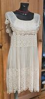 Carmen Ausschnitt romantik 36-42 tunika Kleid creme Lochstickerei Saarland - Schmelz Vorschau