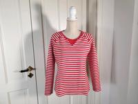 rot weißes Taifun Raglan Streifenshirt Sweatshirt Pulli 38/M Thüringen - Eisenach Vorschau