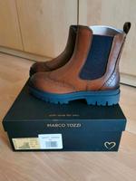 Marco Tozzi Chelseaboots Stiefelette Gr. 40 Farbe cognac, NEU Hessen - Staufenberg Vorschau