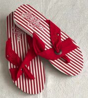 TOMMY HILFIGER Zehentrenner Flip Flops rot weiß Gr. 40 NEU Nordrhein-Westfalen - Neuss Vorschau