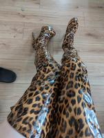 neue Leo Muster overknee Stiefel high heels Niedersachsen - Stuhr Vorschau