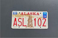 USA Kennzeichen ALASKA US Nummernschild Grizzly License plate Niedersachsen - Schiffdorf Vorschau