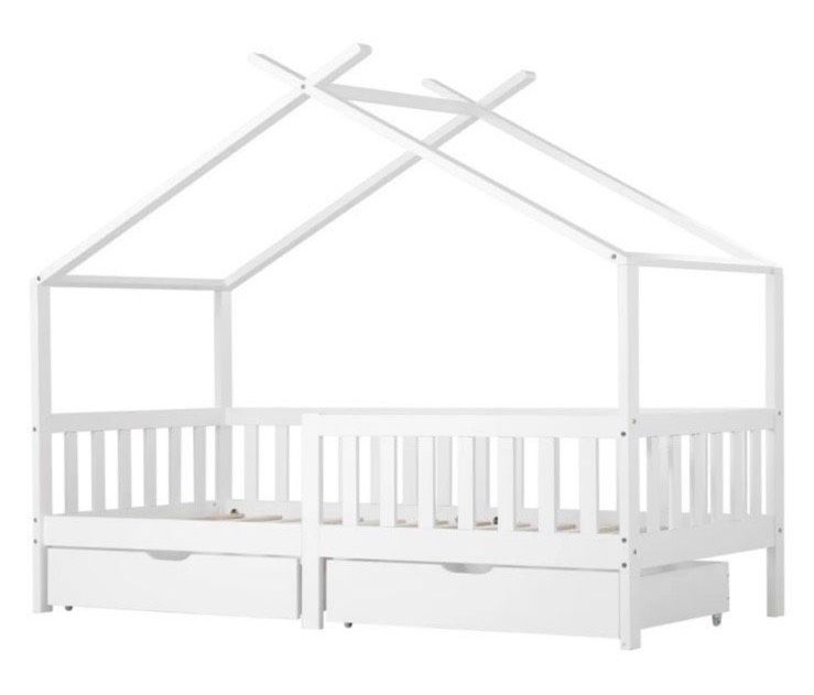 Kinderbett 90x200 Neu Jugendbett Holzbett Hausbett Bett Schublade in Hamburg