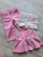 Mädchen Set Hose Shorts Rock Gr. 128 134 pink Chemnitz - Adelsberg Vorschau