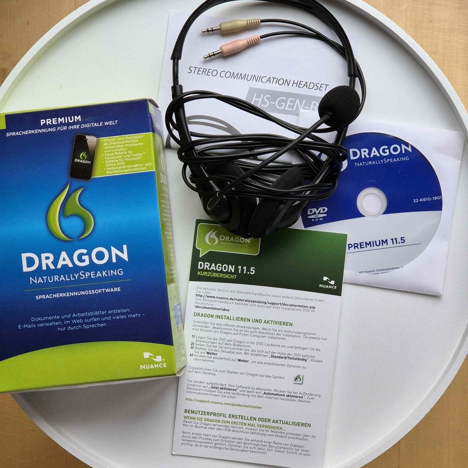 Spracherkennungs-Software Dragon NaturallySpeaking Premium 11.5 in Baden-Baden