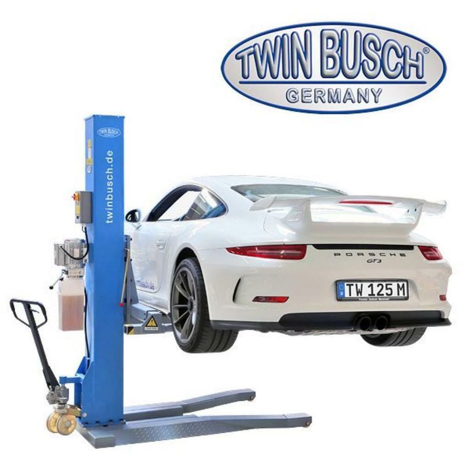 Twin Busch ® 1 Säulen Hebebühne | 2,5 t | Ultraflach - Mobil in Bensheim