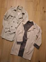 2x ZARA Trenchcoat Jacke beige (kariert) GrS&M Bayern - Neubeuern Vorschau