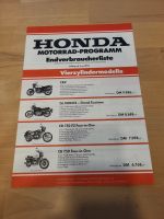 Prospekt Honda Preisliste 1978 Sachsen - Röhrsdorf Vorschau
