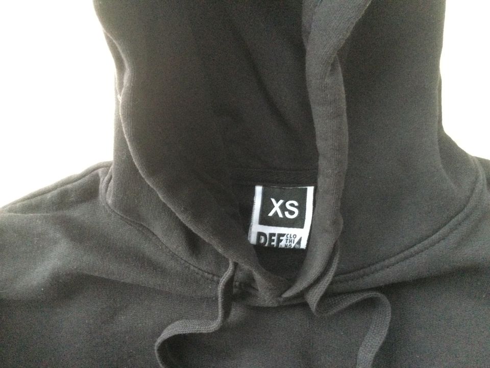 Tolles Sweatkleid / Hoodie lang von def shop schwarz Gr xs in Albstadt