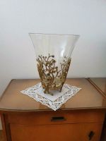 Antike Vase Handarbeit Messing Glas Handarbeit Jugendstil Bayern - Hemau Vorschau