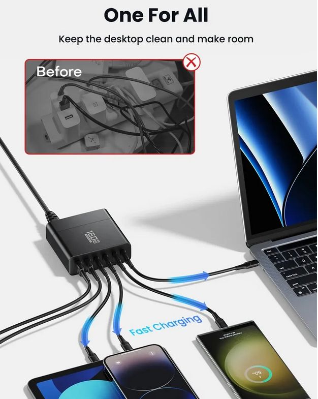 160w USB PD Ladestation NEU in Hechingen