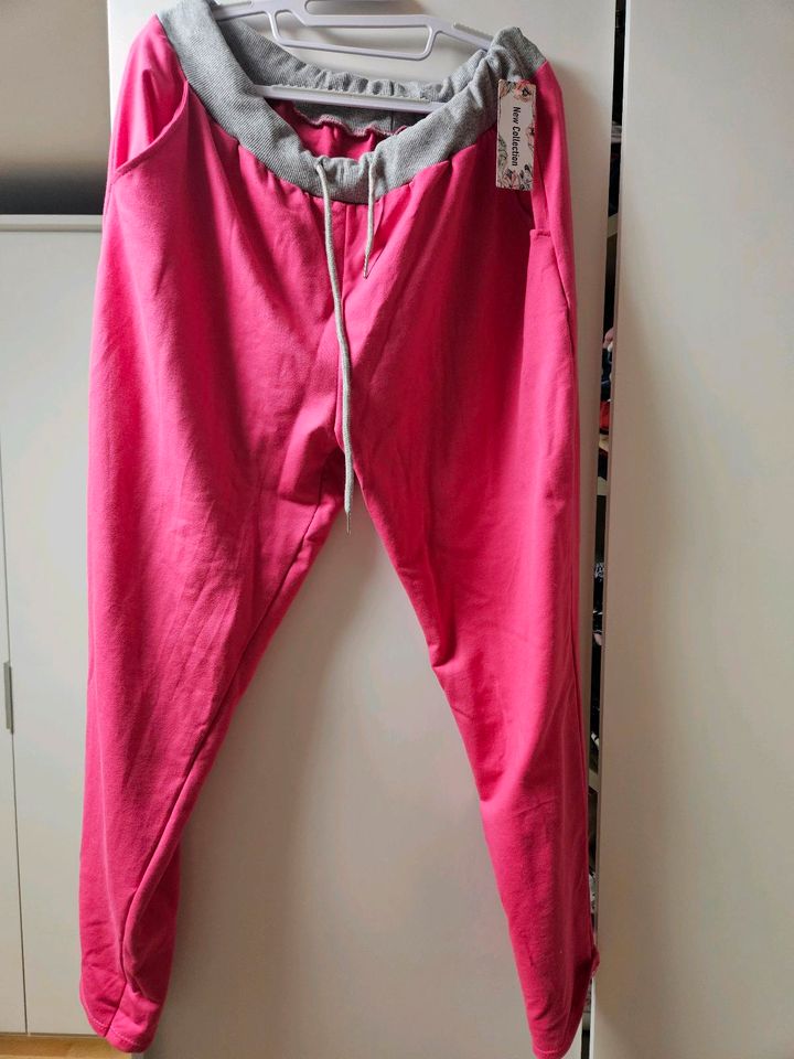 HEUTE 12 € Sweathose pink tragbar bis Grösse 48 in Bitburg