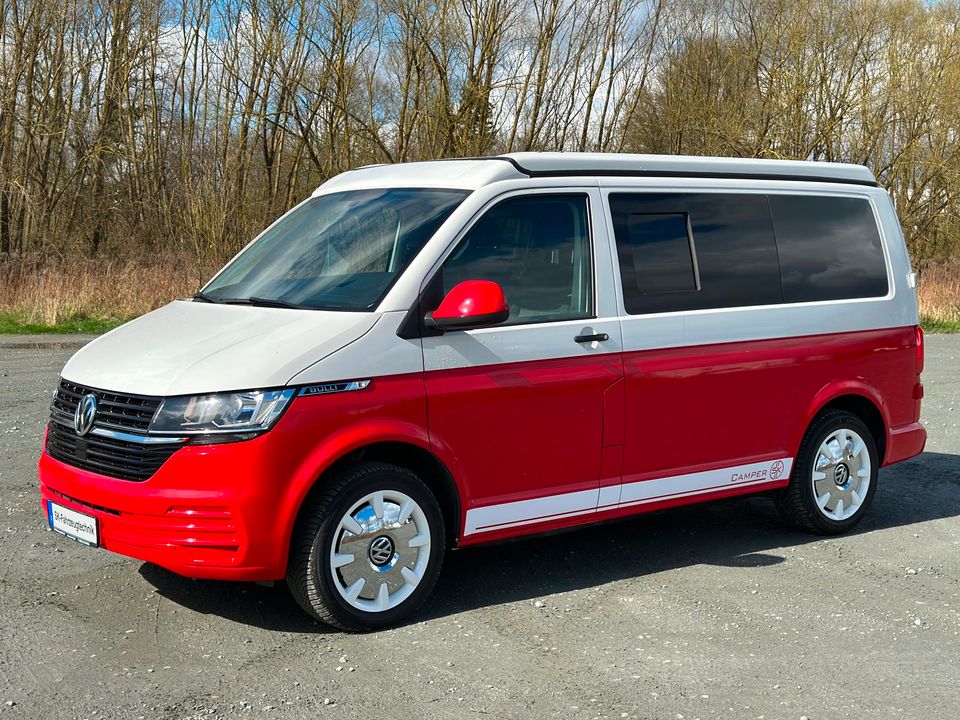 VW T6.1 2.0 TDI 110 PS Camper Ausbau Wohnmobil Standheizung Küche Klima Tempomat Finanzierung möglich in Lübeck