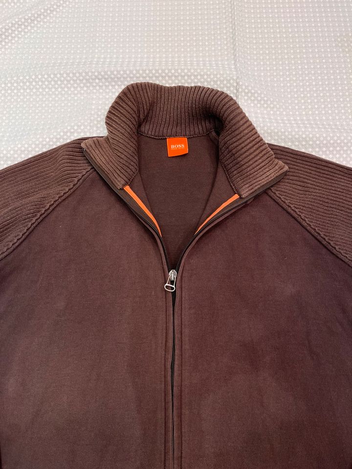 Herren-Pullover/Jacke „BOSS ORANGE" Farbe braun Größe M in Bremen