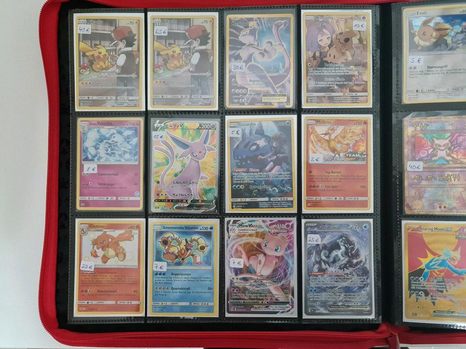 Pokemon Karten Sammlung Base Vintage Alternative Glurak Rainbow in Ensheim