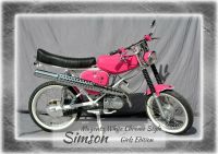 Simson S51 -NEUAUFBAU- Girls Edition - Magenta White Chrome Style Roßleben-Wiehe - Wiehe Vorschau