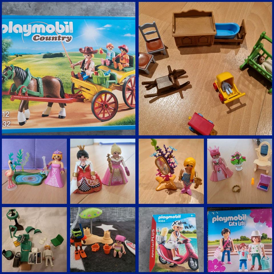 Playmobil Sets/ Pferdekutsche,Meer,Kinderzimmer,Roller,Prinzessin in Schmitshausen