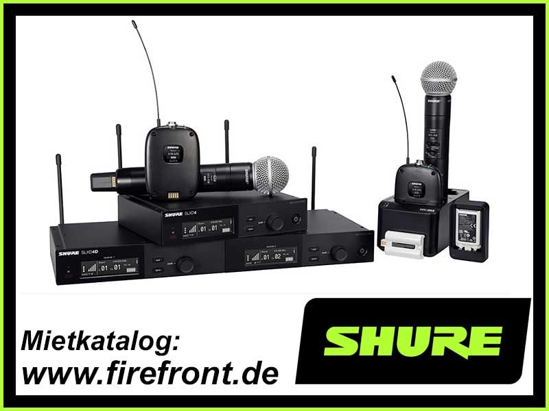 VERLEIH: Sprachbeschallung ➠ Mikrofone Funkstrecke mit Shure Beta 58 oder Shure SM58 ➠  Bodypack & Kabelmikrofone,  Handsender, Handkeule, Headset, Taschensender, Shure, DPA, Beyerdynamic /// MIETEN in Berlin