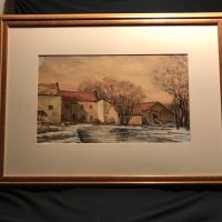 Aquarell  " Winterbild " Bayern - Bodenwöhr Vorschau