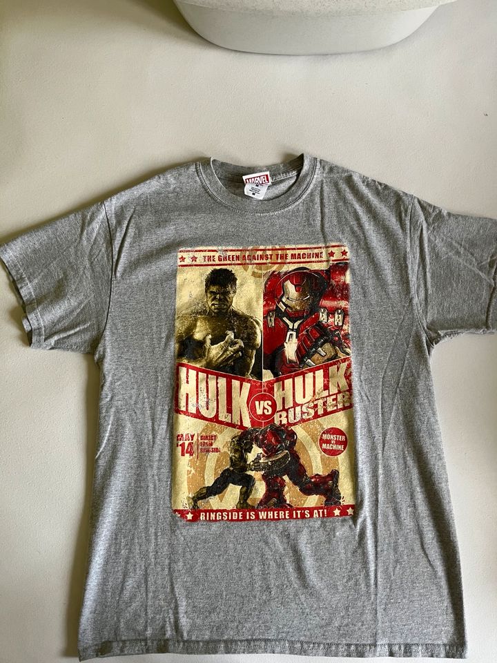 T-Shirt Marvel Gr.M Hulk - Hulkbuster grau mit Motiv in Guxhagen