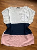 Shein Bluse Shirt S Color Block weiß blau rosa Dresden - Innere Neustadt Vorschau