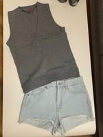 Set: Jeans-Short und Pullunder, H&M u.s.Oliver, Gr. 36, TOP! Bayern - Landshut Vorschau