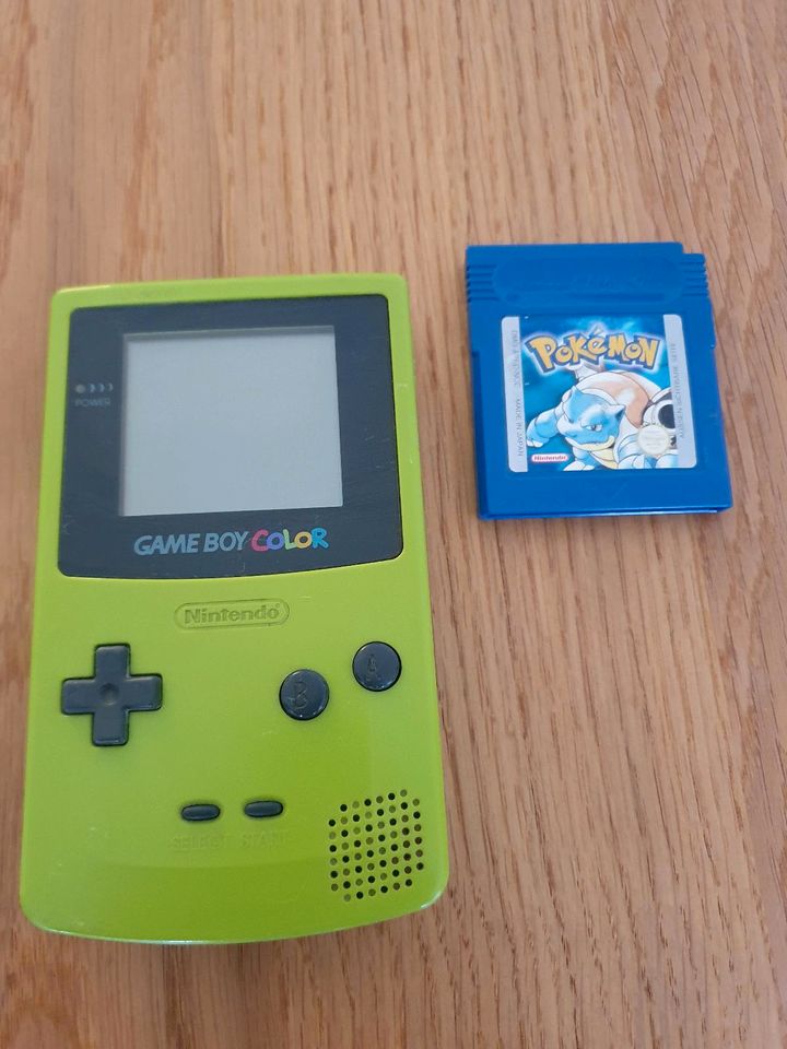 Nintendo Gameboy Color grün Pokemon blaue Edition in Flensburg