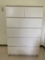 IKEA Malm Kommode | matt-weiß | 6 Schubladen | 123 H x 80 B Frankfurt am Main - Bornheim Vorschau
