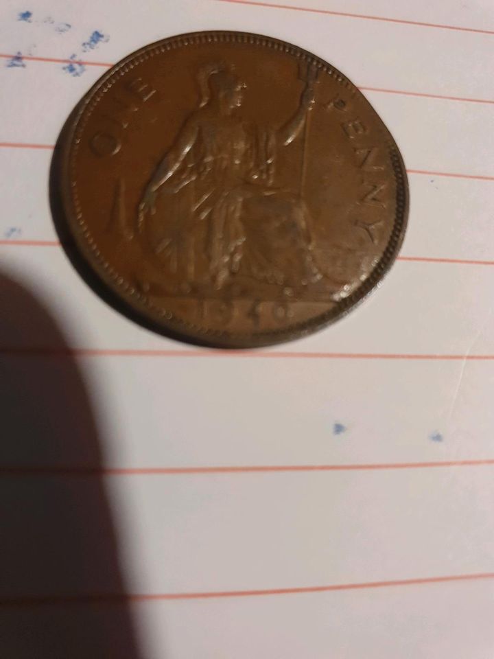 1Penny Grande Britannien GB Münze in Stuttgart