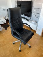 Bürostuhl aus schwarzem Leder Stuttgart - Degerloch Vorschau