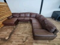 Wohnlandschaft Ledersofa Couch Lieferung ab 0€ Braun U-Form Echtl Nordrhein-Westfalen - Augustdorf Vorschau