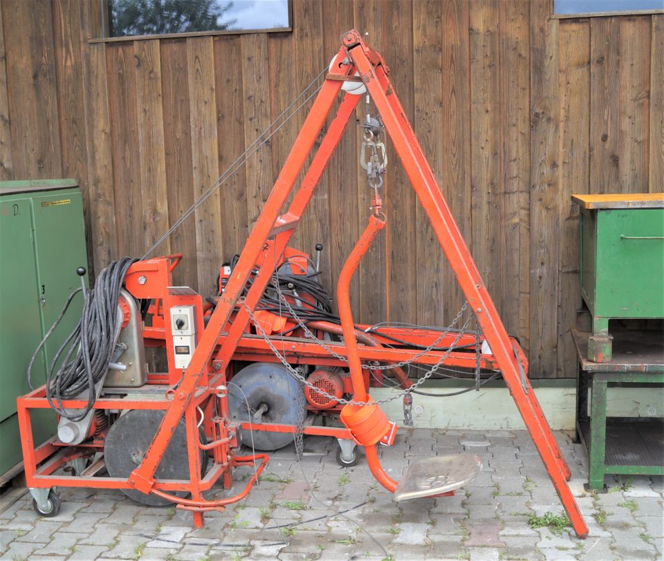 Einfahrgerät Abseilgerät Winde für Silo Bunker Schacht Grube 50m in Hohen Neuendorf